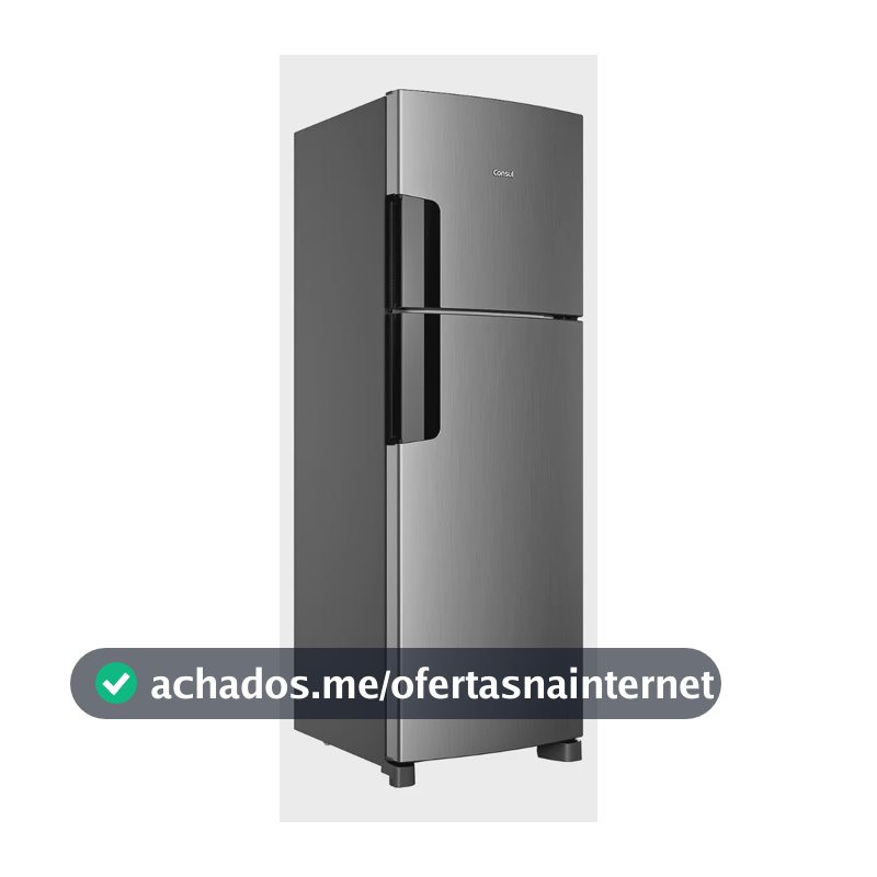 Geladeira Consul Frost Free 377 Litros Duplex Inox - CRM44MK