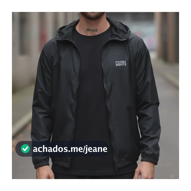 Jaqueta Masculina Impermeável Corta Vento Com Capuz