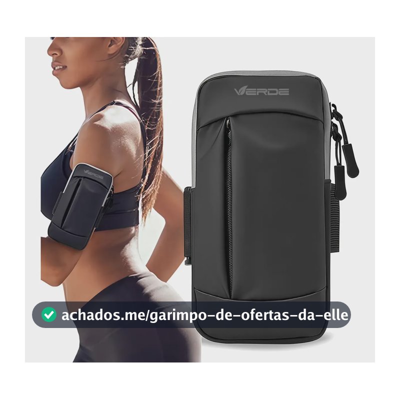 Suporte Porta Celular Corrida Braço Braçadeira Pro Esportiva Preto
