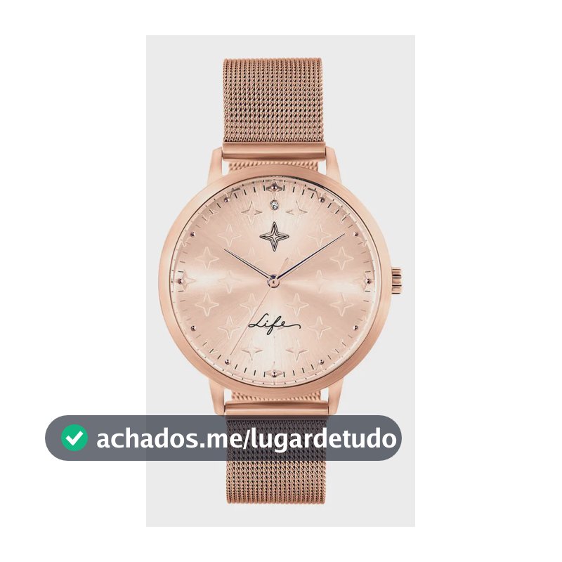 Relógio Life Conquistas Feminino Aço Rosé Rosé