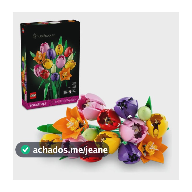 Decoração de buquê de tulipas LEGO Botanicals 11501