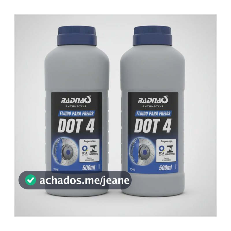 Kit 2 Fluído Óleo De Freio Dot 4 Original Radnaq 500ml
