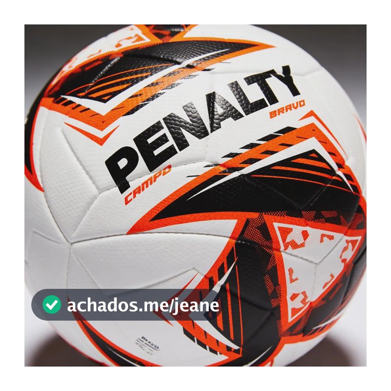 Bola De Futebol De Campo Penalty Bravo Xxv Cor Laranja