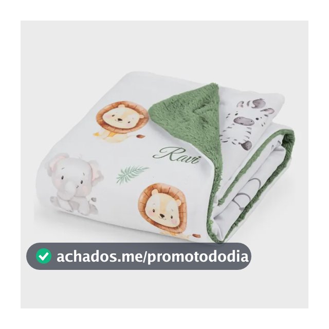 Manta Bebê Personalizada Com O Nome Do Seu Bebe