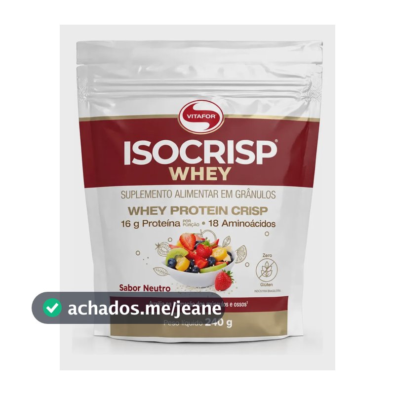 Isocrisp Whey Pouch 240g Vitafor
