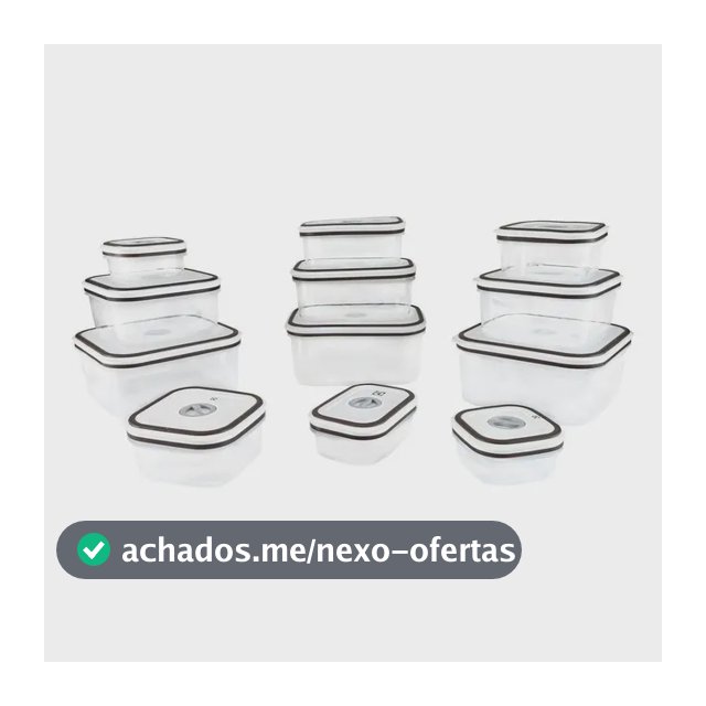 Jogo De Potes De Plástico Herméticos Electrolux Cinza