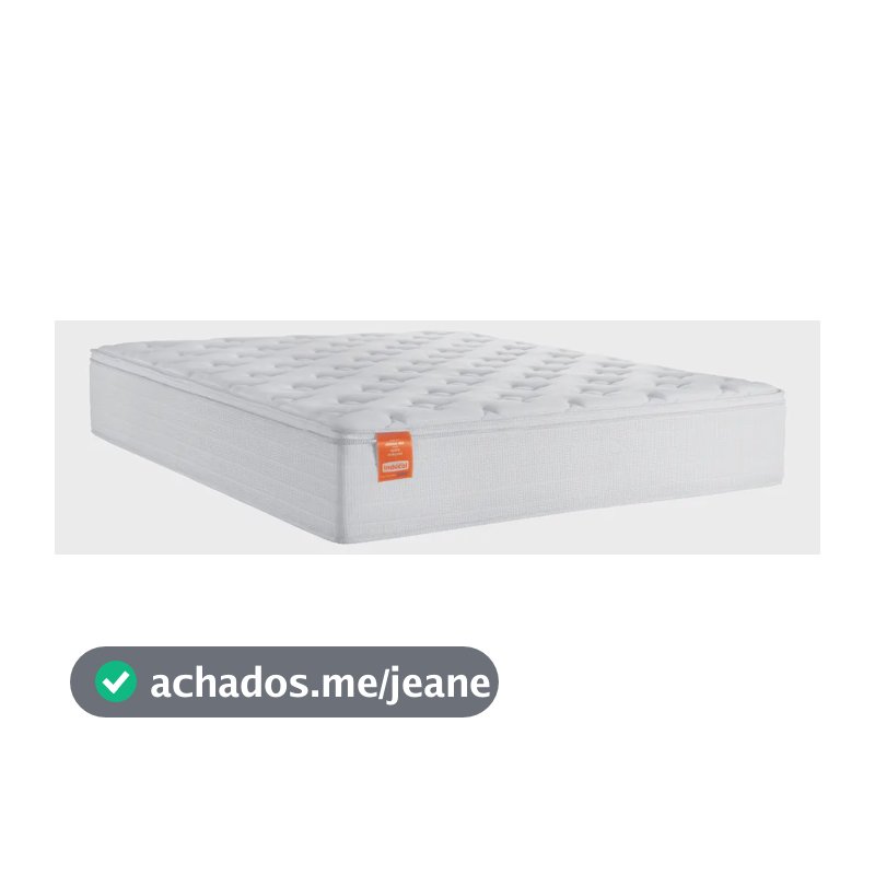 Colchão Casal CBP Inducol Molas Ensacadas Pillow Top 138x188x27cm Branco