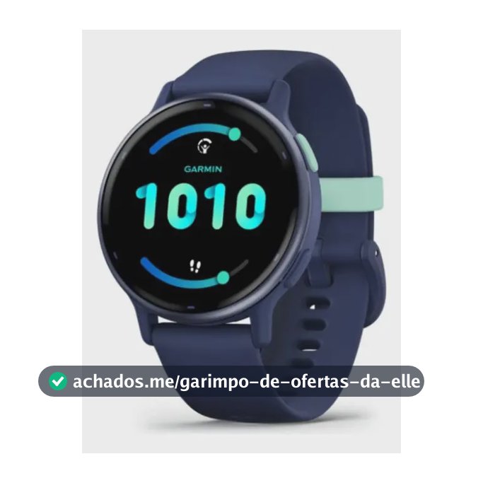 Relógio Garmin Vivoactive 5 Azul Marinho 42mm com Monitor Cardíaco de Pulso e GPS