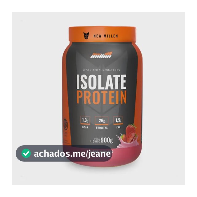 Isolate Protein Proteína Isolada 900g New Milen Zero Lactose