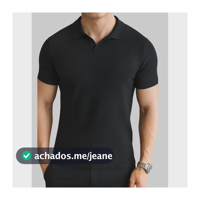 Camisa Polo Tricot Masculina Elegante Clássica Old Money
