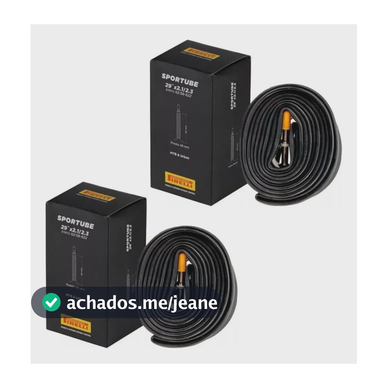 Par Câmara Ar Pirelli Bike Mtb Aro 29 Presta Bico Fino 48mm Presta