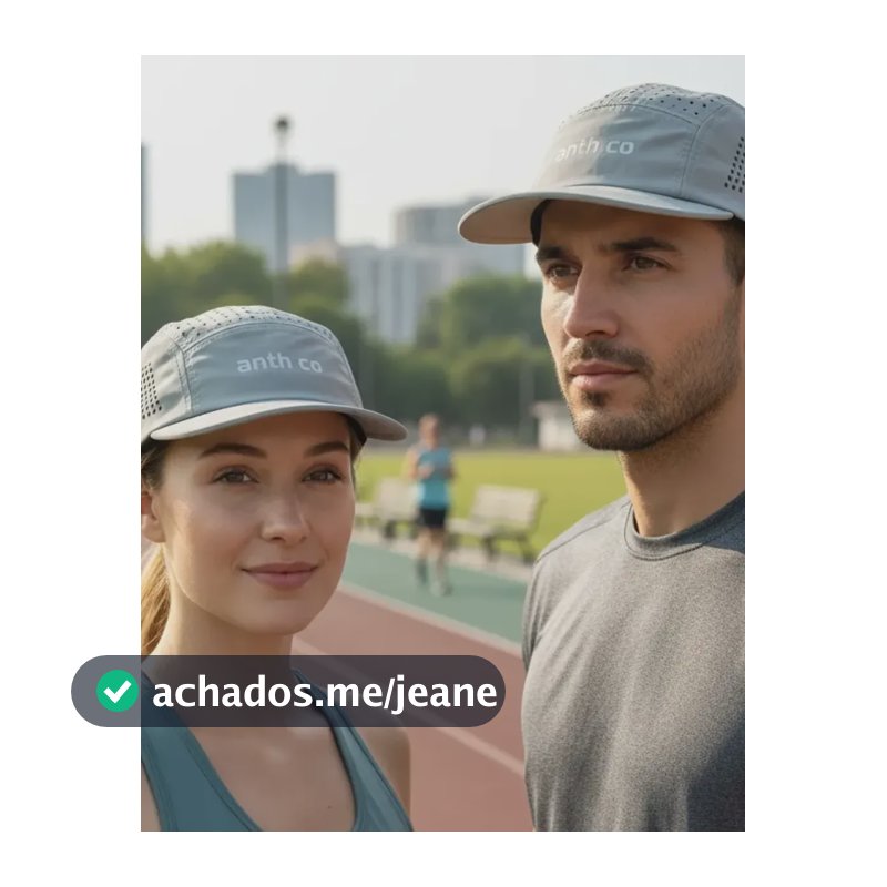 Boné Five Panel Esportivo Anth Co Aba Curta Unissex Corrida Cinza Un Liso