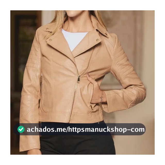 Jaqueta Fem. Biker Pu Facinelli 640452 Kaqui G Liso