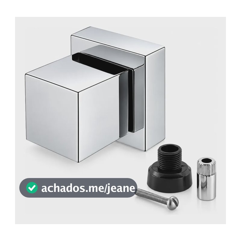 Acabamento P/ Registro Quadrado 1/2-3/4 + Adaptador Docol Cromado