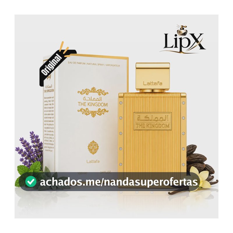 Perfume Árabe The Kingdom Tradicional Masculino 100 Ml