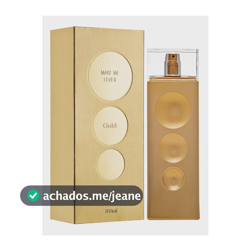 Fragrância Desodorante Corporal Make me Fever Gold 100 ml Mahogany