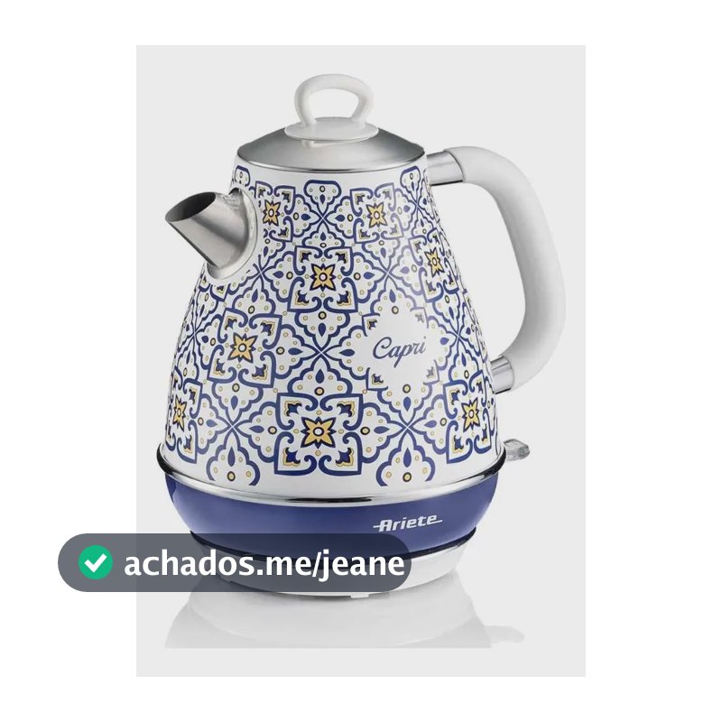 Chaleira Elétrica Ariete 2869 Capri 1,7 L Base 360° Estampa Colorida 127v