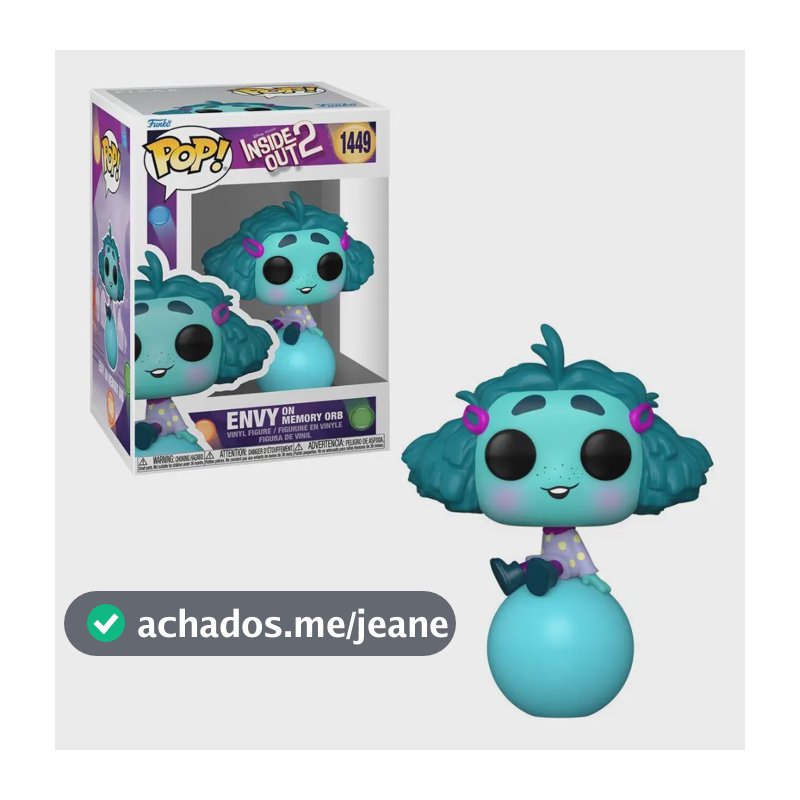 Boneco Funko POP! Disney Divertida Mente 2 - Inveja
