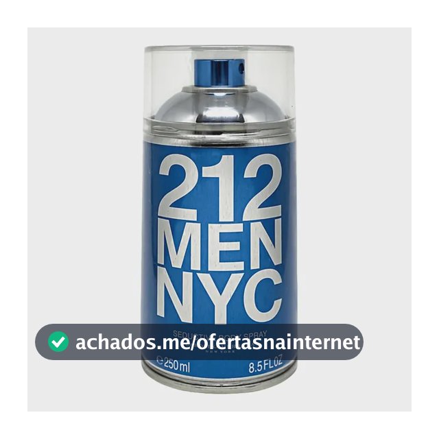 Carolina Herrera 212 Nyc Seductive - Body Spray Masc. 250ml