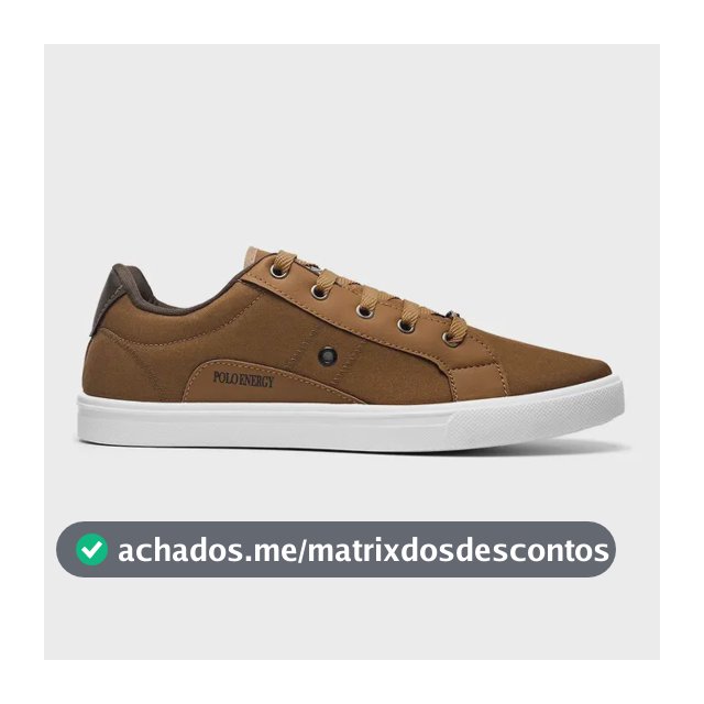 Sapatenis Tenis Sapato Polo Energy Masculino Original Tecido