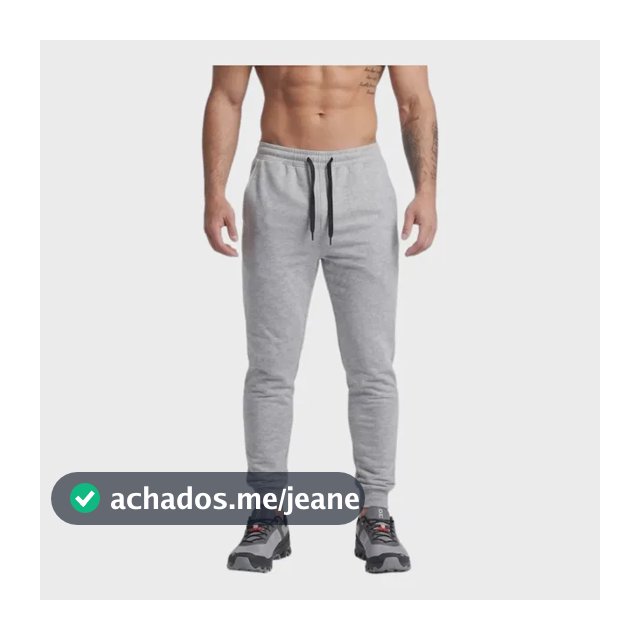 Calça Moletom Com Bolso Masculina Jogger Slim Adulto Skinny