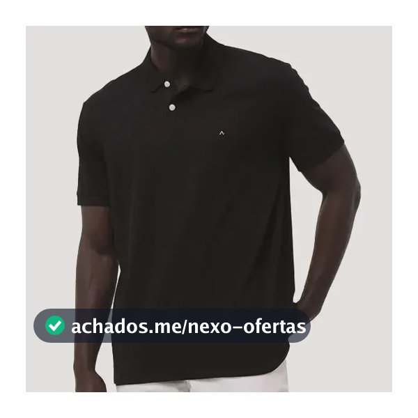 Polo Aramis Masculina Piquet Lisa Light Icon Preta Original