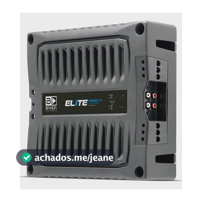 Módulo Amplificador Banda Elite 4000.4 Wrms 2 Ohms 4 Canais Bridge 4 Ohms