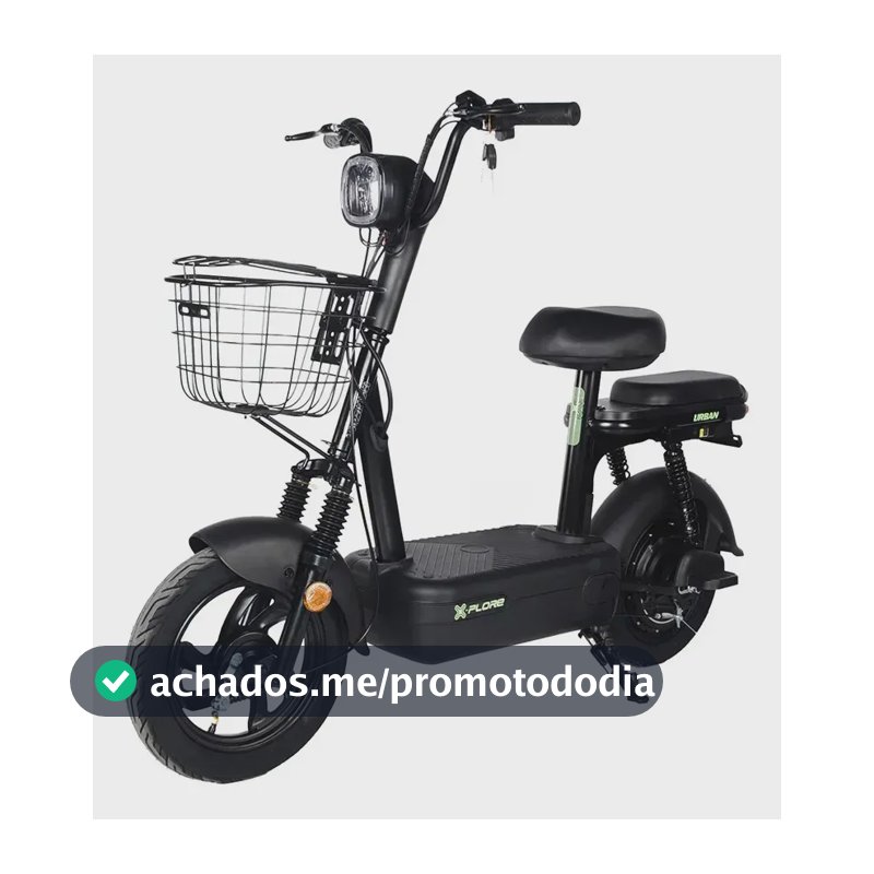 Bicicleta Scooter Elétrica Xplore 48v/ 12ah 500w Sem Cnh Preto