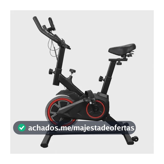 Bicicleta Ergométrica Bike Spinning Para Exercícios Com Volante e Display LCD