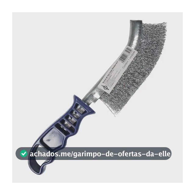 Escova De Aço Carbono C/ Cabo Plástico Manual- Brasfort 7274