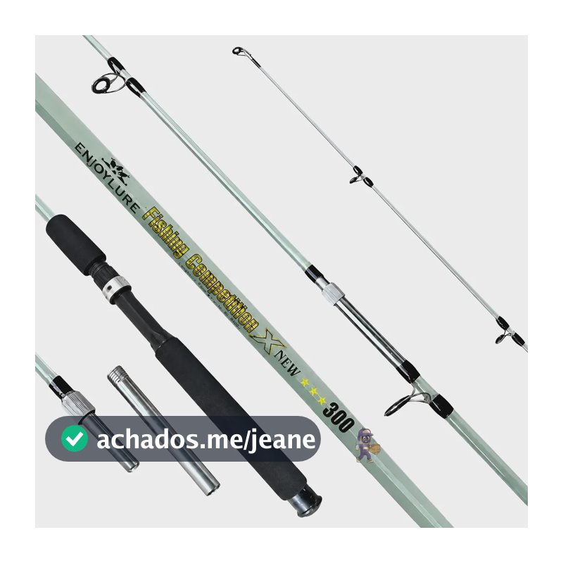 Vara P/ Molinete 3,00 Maciça Pesca Pesada Robalo 80-100lbs Transparente/variados