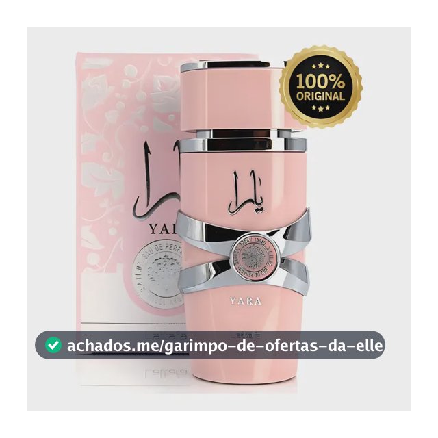 Perfume Árabe Feminino Yara Lattafa Eau De Parfum 100 Ml Original Lacrado