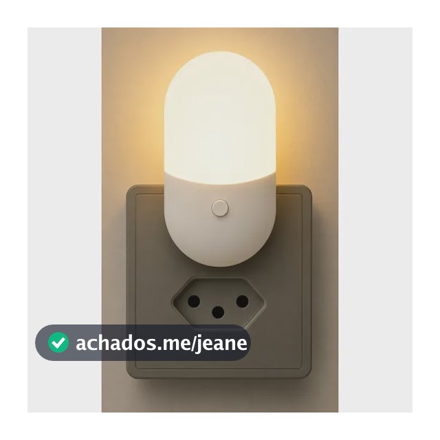 Mini Abajur Luminária Tomada Luz Noturna Led Bivolt