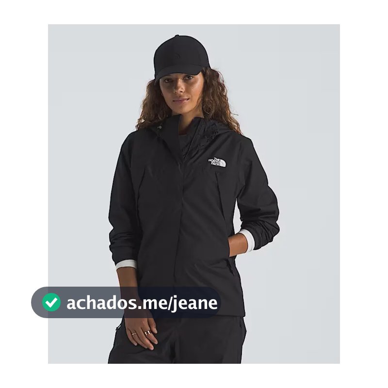 Jaqueta Feminina Antora Rain The North Face Tnf Black Ll Liso