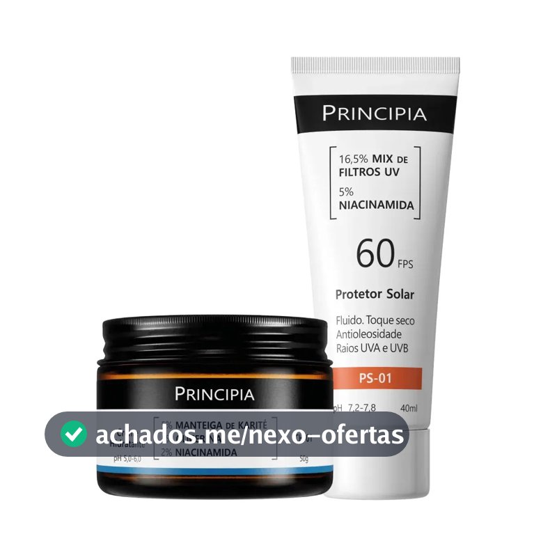Principia Kit Hidratação E Proteção Facial Ch-o1 + Ps-01 Todo Tipo De Pele Dia/noite