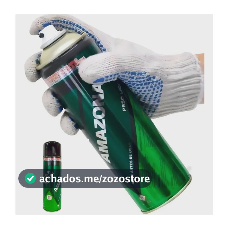 Cola De Contato Spray Amazonas 340g Fixação Forte Verde