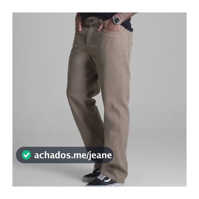 Calça Sarja Sawary Masculino Relaxed_282496 Índigo Liso 48