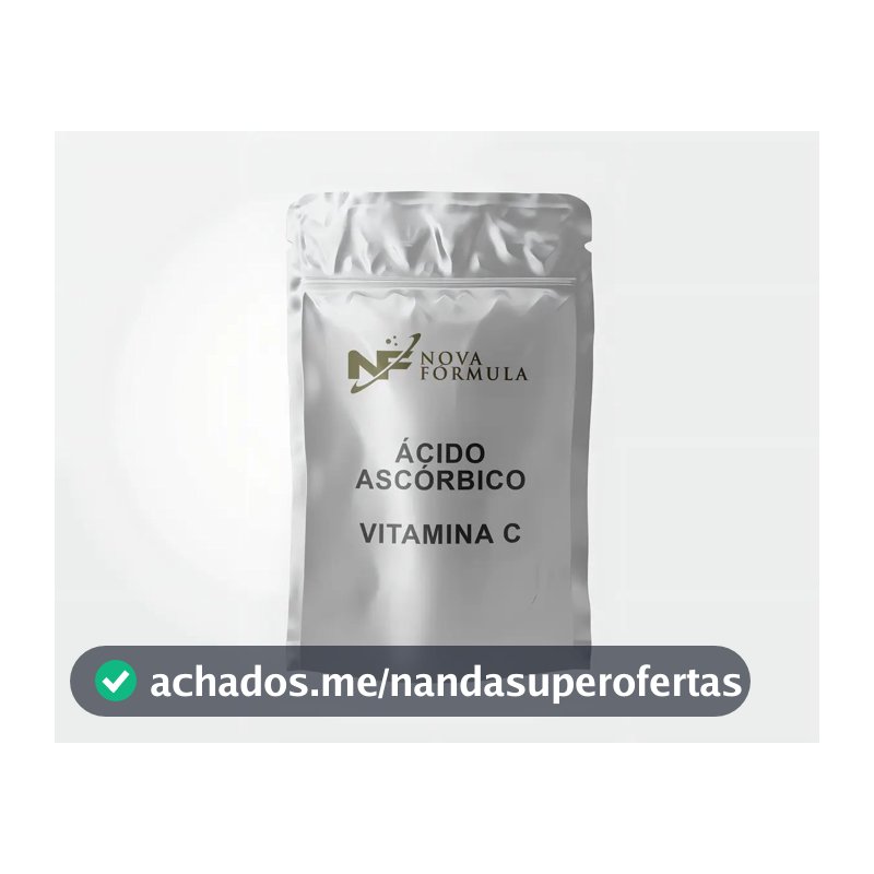 Vitamina C Pó Nova Fórmula Ácido Ascórbico 1kg Vegano Sem Glúten