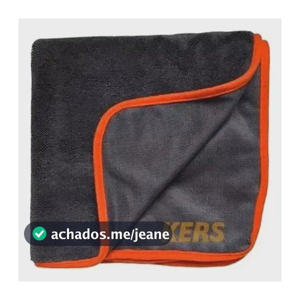 Toalha Para Secagem Twist 60x90 Enxugar Carro 600gsm Kers Preto