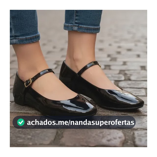 Sapatilha Feminina Mary Jane Boneca Bico Redondo Moda