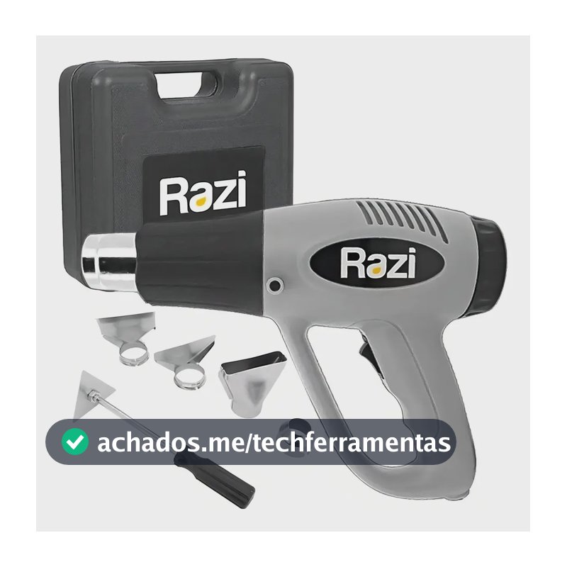 Soprador Térmico 300 À 550°c Razi + Kit Acessórios