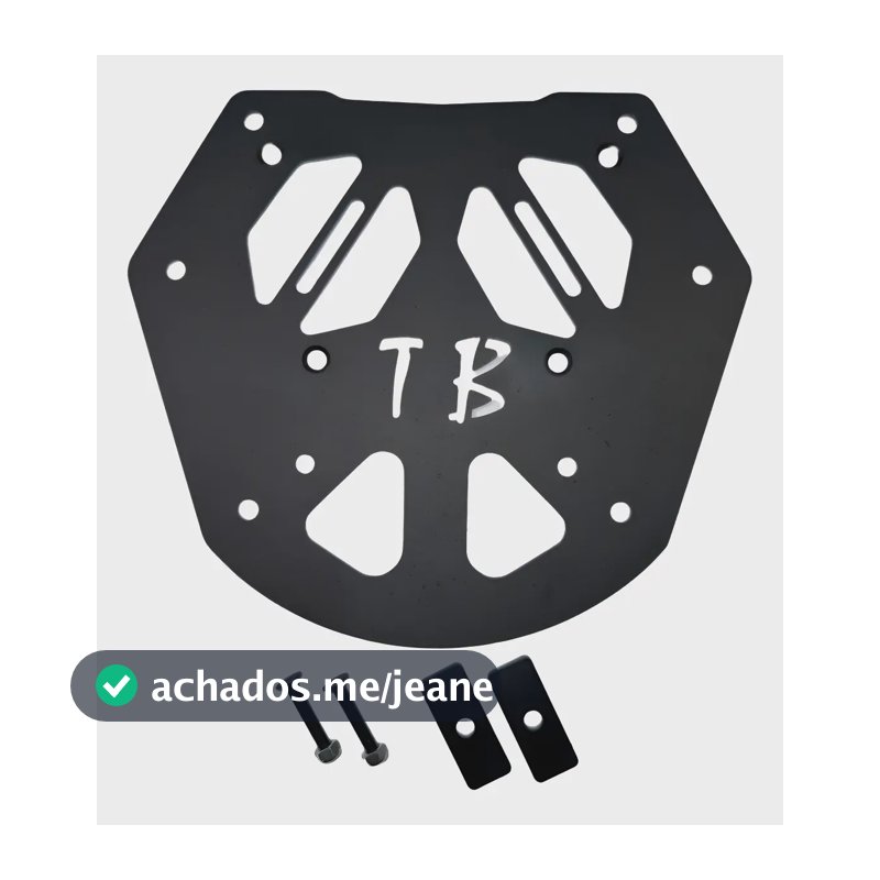 Chapa Para Fixação Base Medalhão Givi Suporte M5 M5m Preto