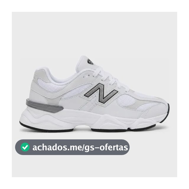 Tênis New Running 9060 Academia Confortavel Promocional Branco 36