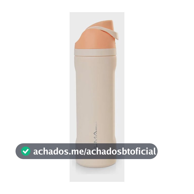 Garrafa Térmica Inox Academia 800ml Aya Offwhite Alma Genius