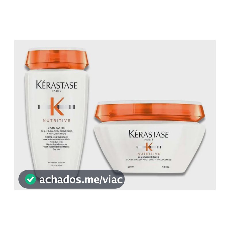 Kit Kerastase Nutritive Bain Satin + Máscara Masquintense