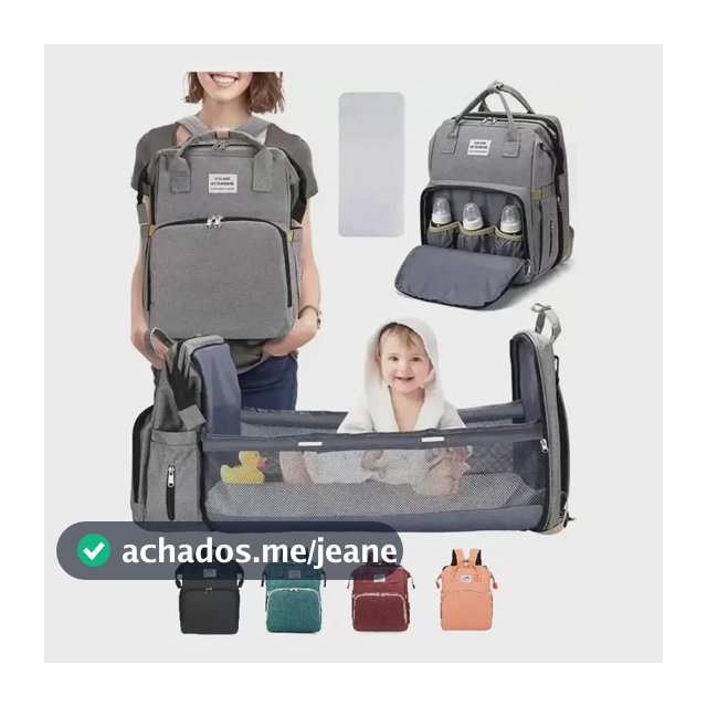 Mochila Maternidade Bolsa Bebê Térmica Com Berço E Trocador