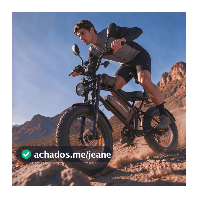 Bicicleta Bike Eletrica Max 1500w 20ah 50km Preto 20