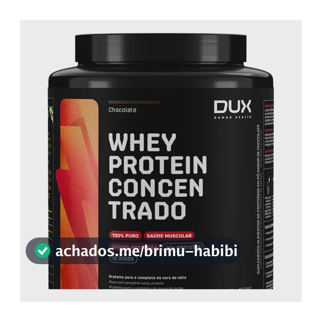Whey Protein Concentrado Dux (450g) Chocolate Chocolate
