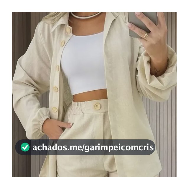 Conjunto Linho Feminino Camisa E Short Linha Premium