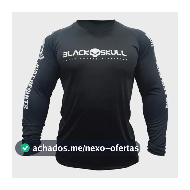 Camiseta Dry Fit Soldado Bope Manga Longa Black Skull